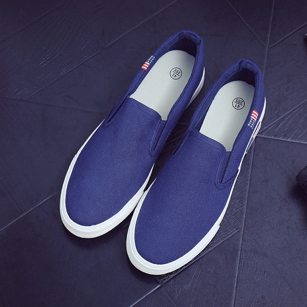Zapatos de Lona Blancos Versátiles para Hombre