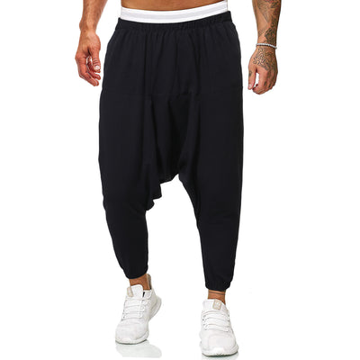 Pantalones Casuales Holgados de Algodón y Lino para Hombre - Image 5