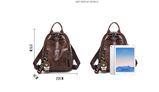 Mochila Casual de PU - Versátil y Duradera - Image 8