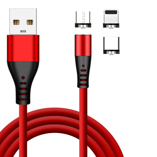 Cable Magnético 3 en 1 de Carga Rápida 2.1A con Silicona Líquida - Image 4