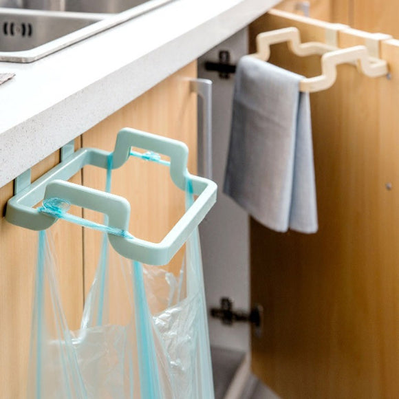Soporte Organizador de Bolsas para Basura - Colgante para Puertas de Cocina