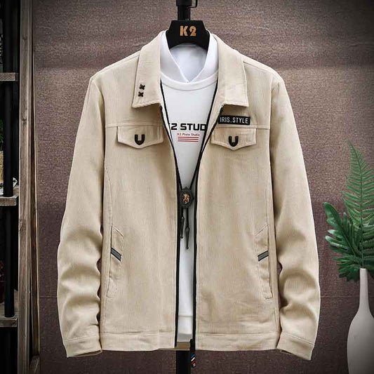 Chaqueta Estilo Hong Kong para Hombre - Diseño Funcional Otoño - Image 2