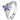 Inlaid square zircon silver ring