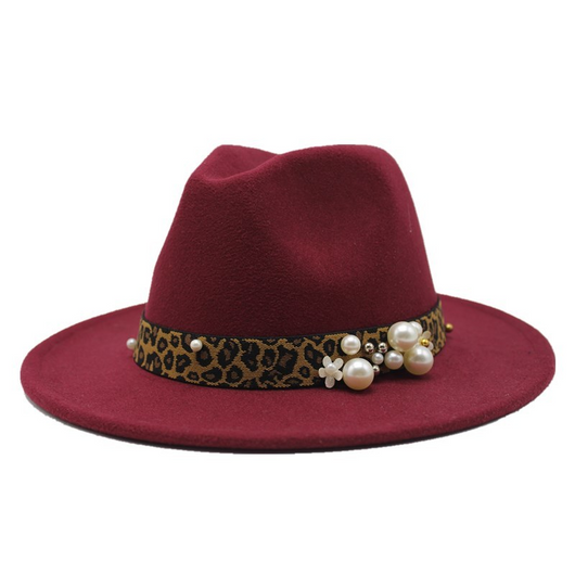 Sombrero Fedora de Lana para Mujer con Ala Ancha - Image 13