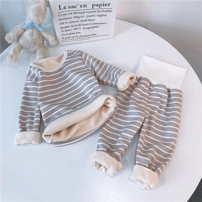 Conjunto Térmico Infantil de Terciopelo sin Costuras con Cintura Alta - Image 12