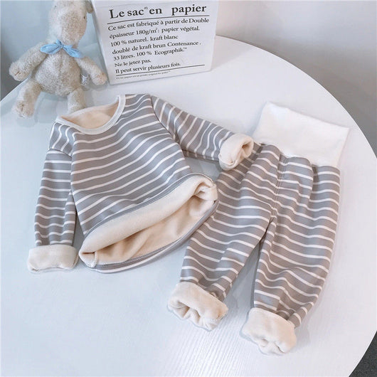 Conjunto Térmico Infantil de Terciopelo sin Costuras con Cintura Alta - Image 12