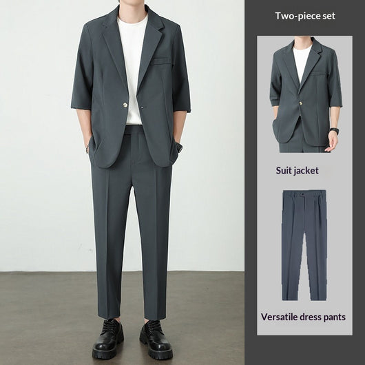 Blazer Casual de Seda de Hielo para Hombre - Ligero y Fresco para Verano - Image 5