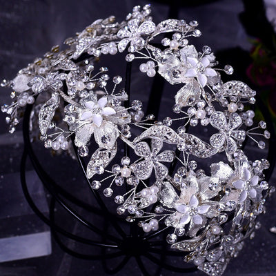 Tiara Nupcial de Lujo Hecha a Mano con Cristales Brillantes - Image 7