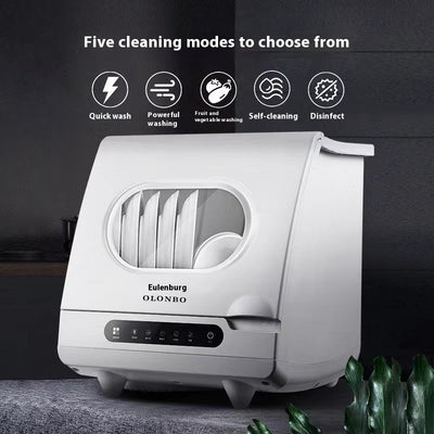 Lavavajillas de Escritorio Compacto con Desinfección Automática e Instalación Libre