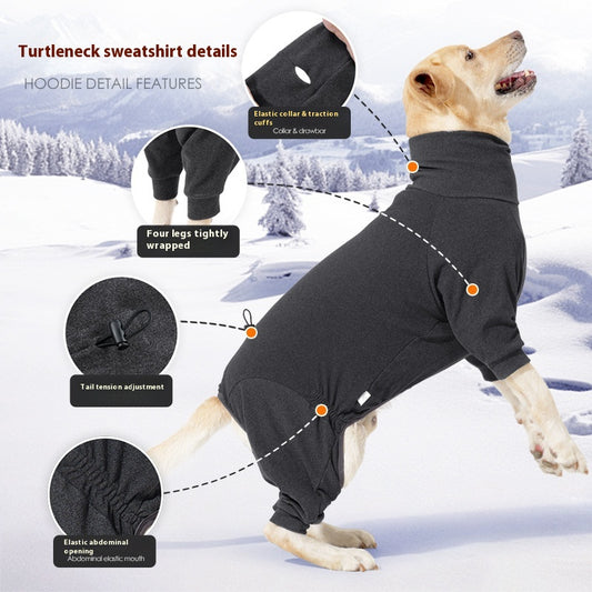 Abrigo Polar para Perros con Cuello Alto - Protección Térmica Completa - Image 2
