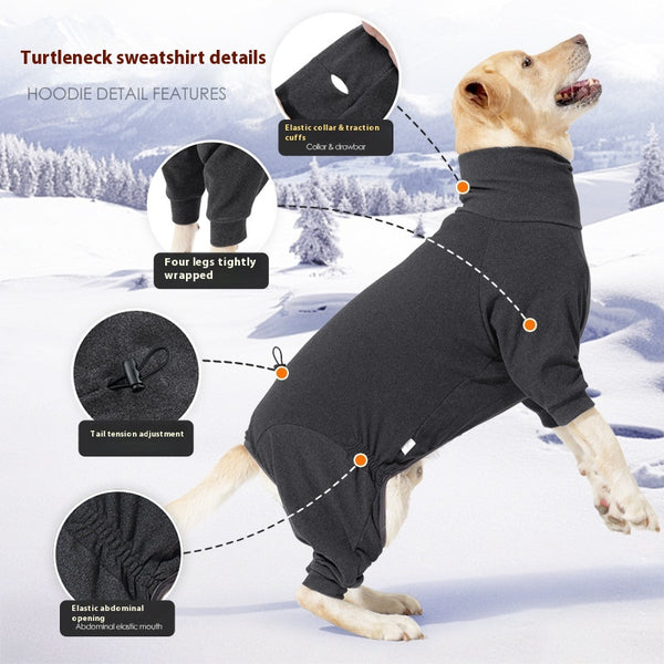 Abrigo Polar para Perros con Cuello Alto - Protección Térmica Completa