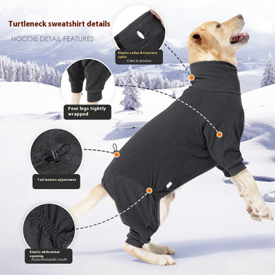 Abrigo Polar para Perros con Cuello Alto - Protección Térmica Completa - Image 2