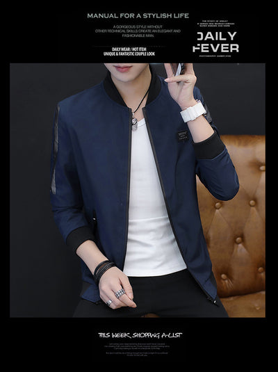 Abrigo Slim Cuello de Pie para Hombre - Elegancia Moderna - Image 12