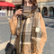 Women's Thick Scottish Scarf - Long Warm Winter Coat