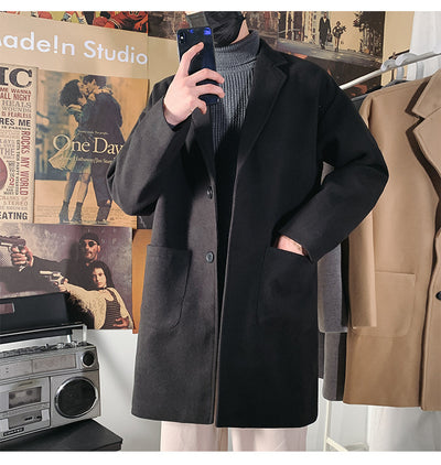 Abrigo de Lana Slim Fit para Hombre - Elegancia Moderna - Image 14