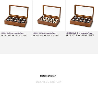 Estuche de Madera Maciza para Coleccionar y Exhibir Relojes de Pulsera - Image 13