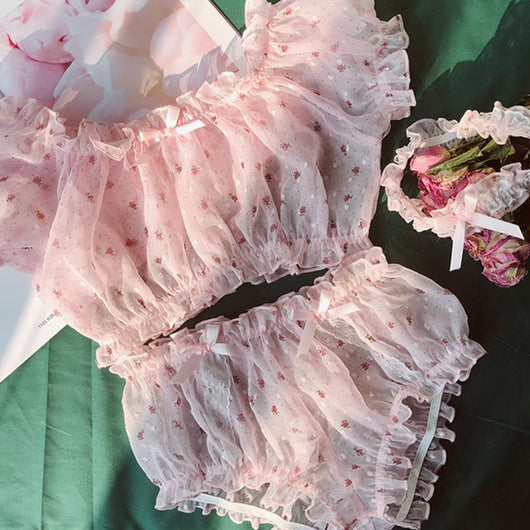Pijama Japonés Suave con Estampado de Flores Rotas - Image 9