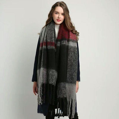 Bufanda Otoño Invierno con Borlas para Mujer - Calidez y Estilo - Image 12