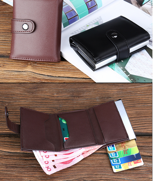 Billetera Antimagnética de Aluminio con Protección RFID y Portamonedas - Image 2