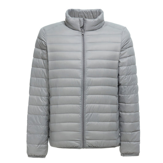 Chaqueta Acolchada de Plumón Ligera para Hombre Talla Grande - Image 9