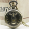 Reloj de Bolsillo Vintage Estilo Fuerza Aérea con Movimiento de Cuarzo