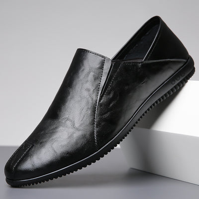 Zapatos de Cuero para Hombre Blanco - Estilo Moderno y Versátil - Image 9