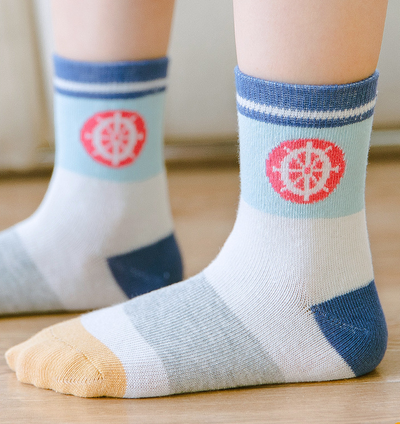 Calcetines de Algodón con Diseños Animados a Juego de Colores para Niños y Niñas - Image 5