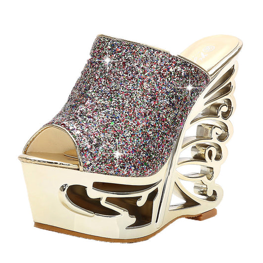 Zapatos de Novia en Oro y Plata - Image 16