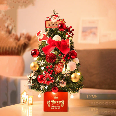 Árbol de Navidad Pequeño de Escritorio con Adornos Decorativos - Image 11