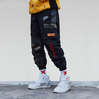 Pantalones Cargo Sueltos Camuflados con Bordado para Hombre - Image 3