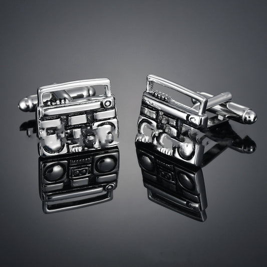 Gemelos Musicales Estilo Radio Francesa - Accesorios Premium