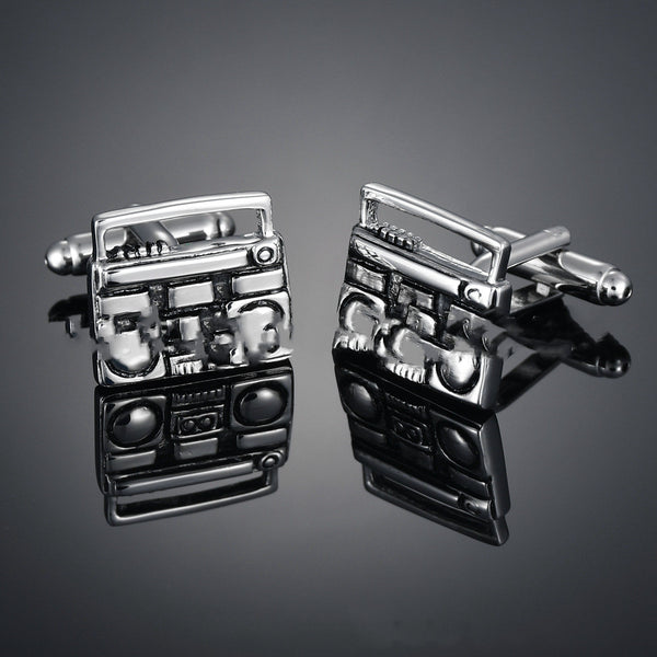 Gemelos Musicales Estilo Radio Francesa - Accesorios Premium