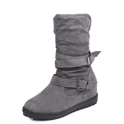 Botas de Algodón Forradas en Fleece con Doble Hebilla - Image 5