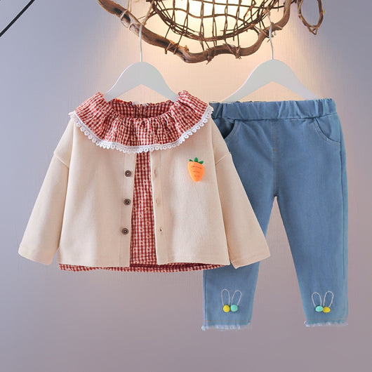 Conjunto de Tres Piezas Casual para Niñas - Image 9