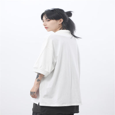 Camisa Manga Corta Básica Suelta - Estilo Moderno y Versátil