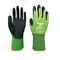 Guantes de Trabajo Nitrilo Respirable Ultra Delgados Antideslizantes WG501 Amarillo Fluorescente
