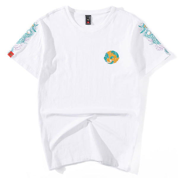 Camisa de Verano con Bordado para Hombre