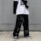 Pantalones Largos Holgados Estampados de Corte Recto