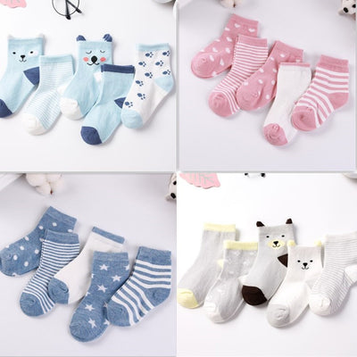 Calcetines Infantiles de Algodón 100% Estilo Coreano - Comodidad Total para Bebés - Image 8