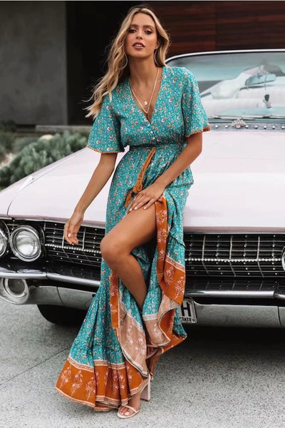 Vestido Bohemio Escote V - Image 2