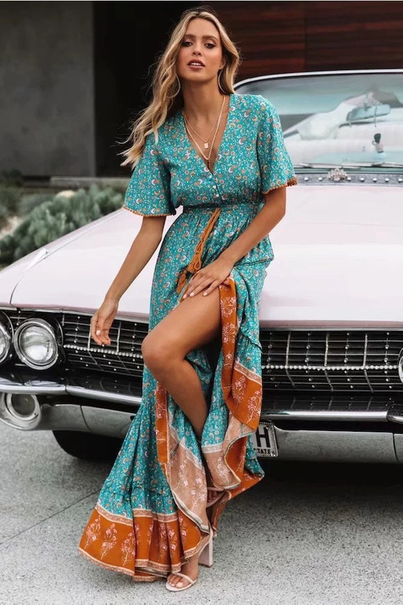 Vestido Bohemio Escote V