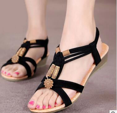 Sandalias Bohemias Planas con Tiras Cruzadas para Mujer - Image 4