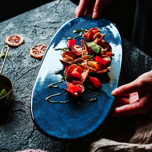 Plato Plano para Sushi y Sashimi
