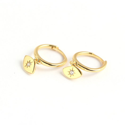 Aretes de Plata 925 Diseño Sol Minimalista - Lujo Accesible
