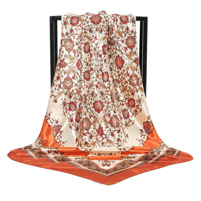 Pañuelo de Seda Artificial Estampado 90cm - Accesorio Versátil para Cualquier Ocasión - Image 15