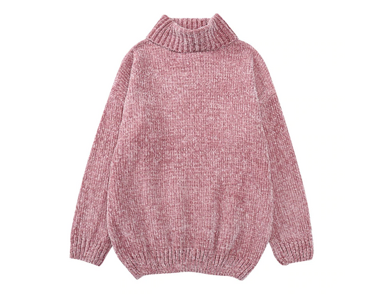 Suéter Chenilla Oversized con Capucha - Estilo Coreano para Otoño e Invierno - Image 10