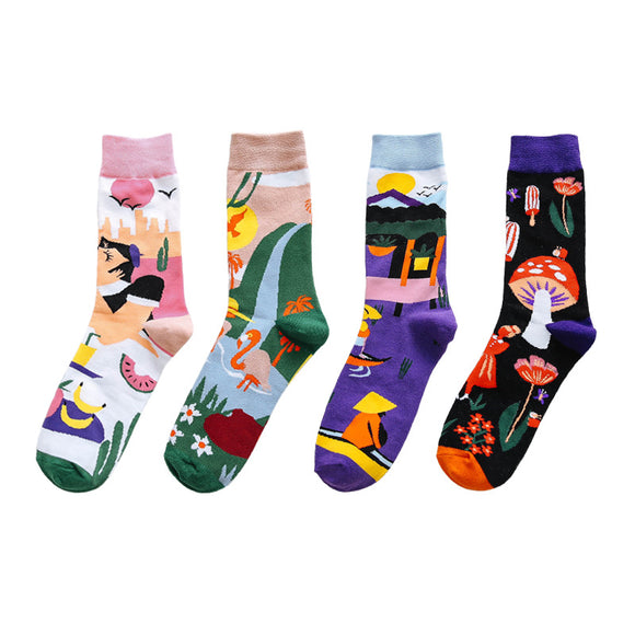 Calcetines de Amor con Diseño Graffiti Urbano