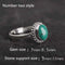 Plateado ring inlaid with turquoise Number two