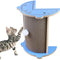 Rascador de Esquina para Gatos - Tabla Cardboard Vertical con Pelota Colgante