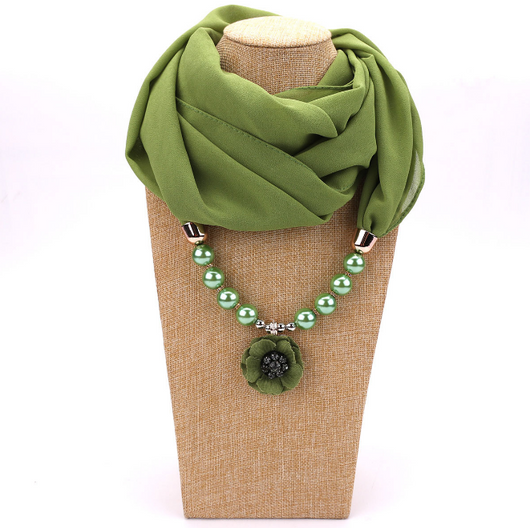 Collar Pañuelo de Gasa de Perlas - Image 18